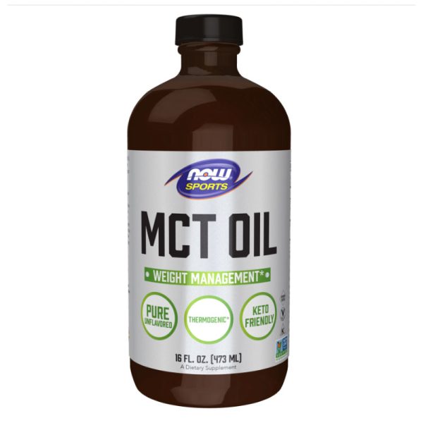 Now Foods MCT Oil Liquid in Glass Bottle - 473ml