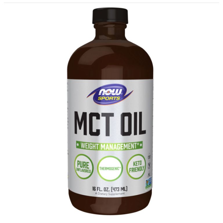 Now Foods MCT Oil Liquid in Glass Bottle - 473ml