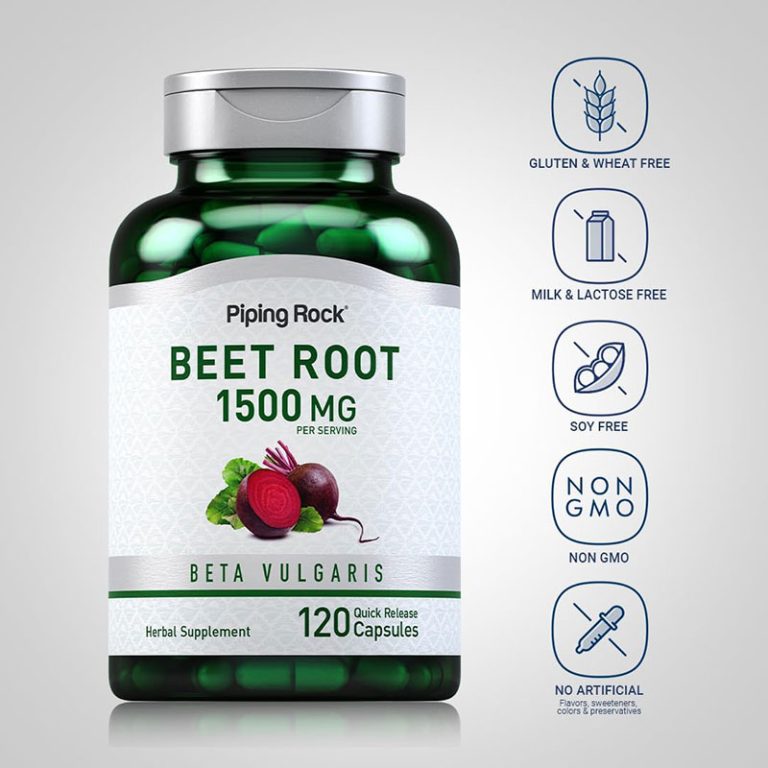 Piping Rock Beet Root 1500 mg - 120 Quick Release Capsules