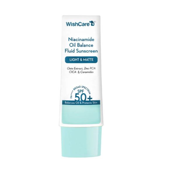 WishCare Niacinamide Oil Balance Fluid Sunscreen SPF50 PA++++ (50gm)
