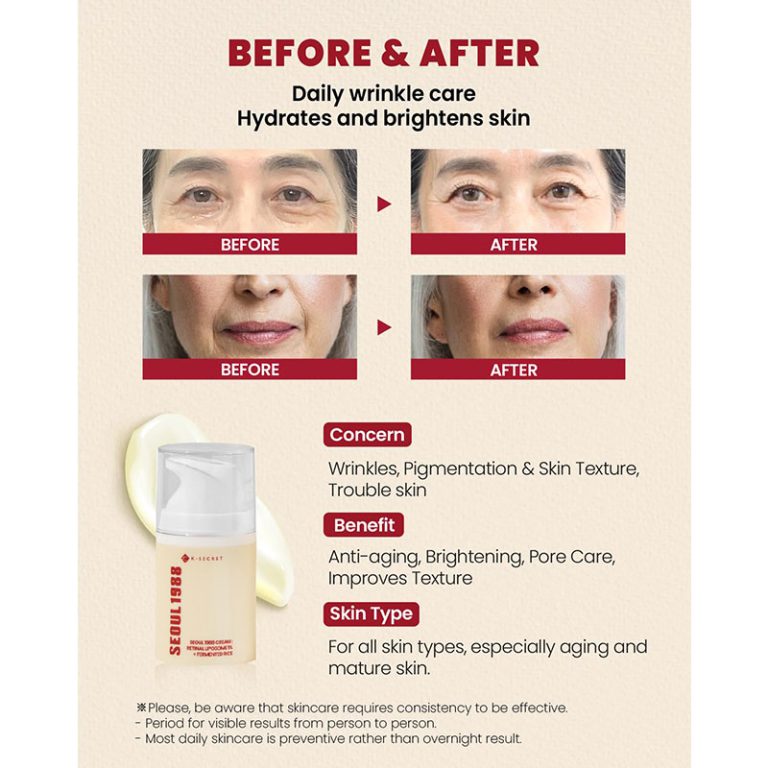 KSECRET SEOUL 1988 Cream : Retinal Liposome 1% + Fermented Rice 50ml