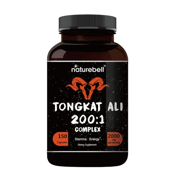 NatureBell Tongkat Ali 200:1 (Longjack) Extract - 150 Capsules