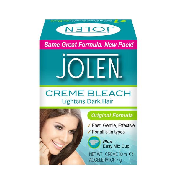 Jolen Crème Bleach Original Formula For Face & Body (Creme 30ml, Accelerator 7gm)