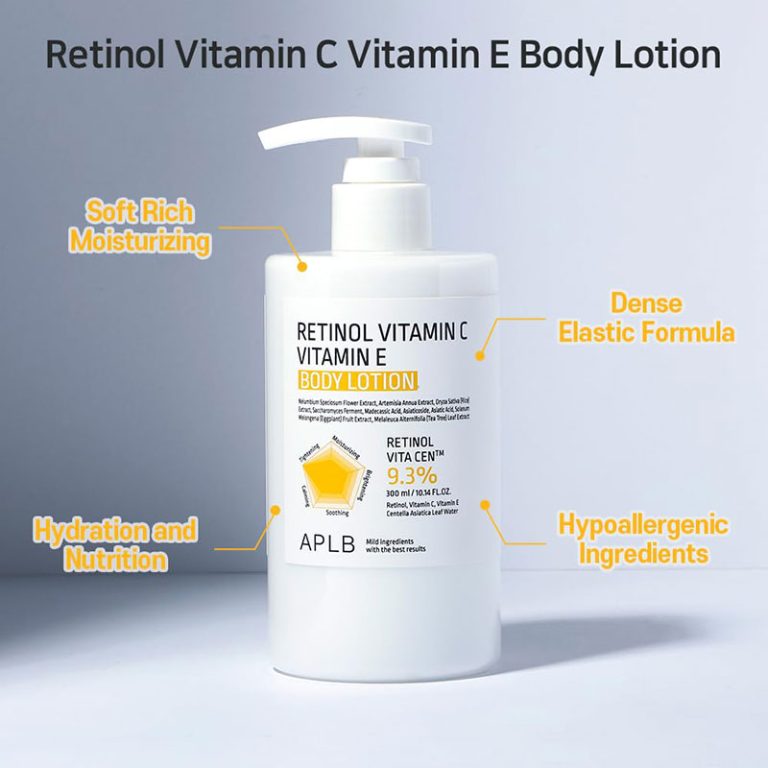 APLB Retinol Vitamin C Vitamin E Body Lotion - 300ml