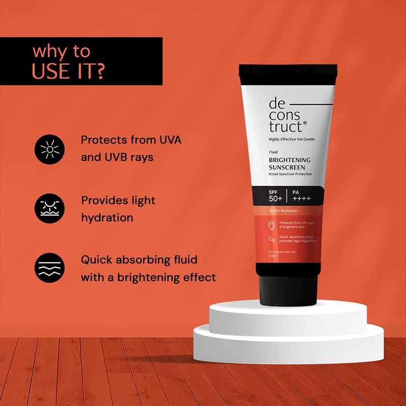 Deconstruct Fluid Brightening Sunscreen SPF50+ PA++++ (50g) - SKINCARE SHOP