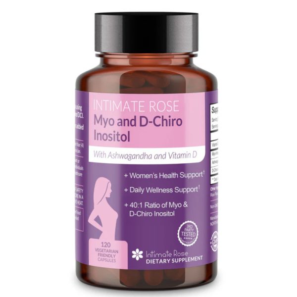 Intimate Rose Myo-Inositol & D-Chiro Inositol Supplement - 120 Vegetarian Capsules