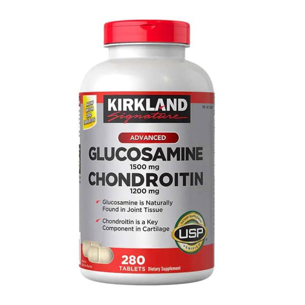 KIRKLAND Signature Extra Strength Glucosamine 1500mg Chondroitin 1200mg Sulfate - 280Tablets