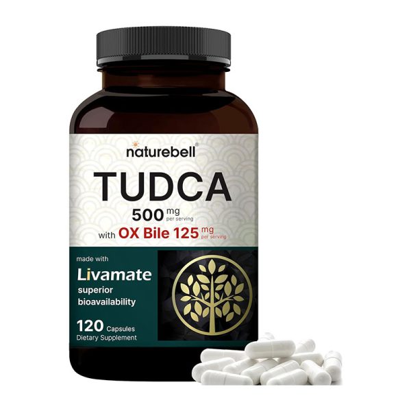 NatureBell TUDCA 500mg with OX Bile 125mg Per Serving - 120 Capsules