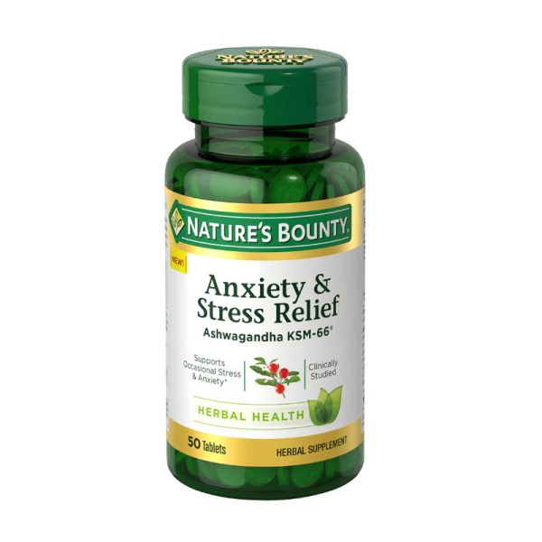 Nature's Bounty Anxiety & Stress Relief Share - 50 Tablets