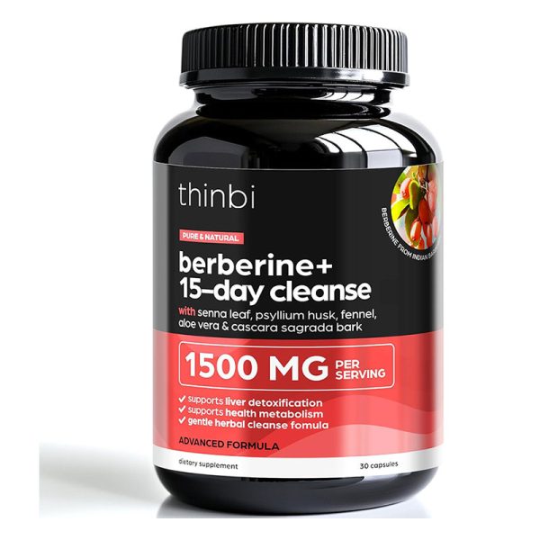 Thinbi Berberine + 15 Day Cleanse 1500mg - 30 Capsules