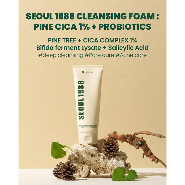 KSECRET SEOUL 1988 Cleansing Foam : Pine Cica 1% + Probiotics 150ml