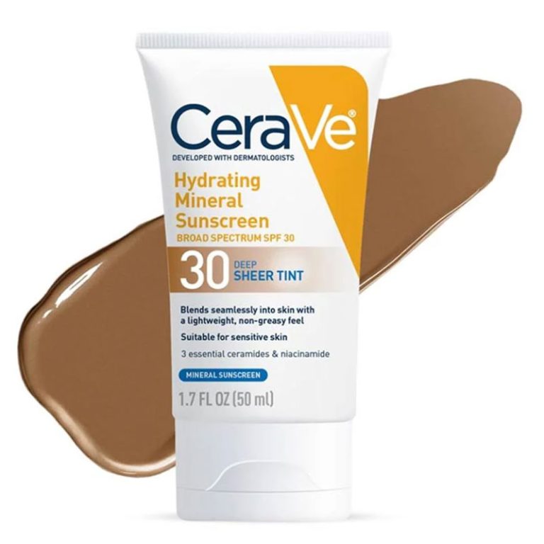 CeraVe Hydrating Mineral Sunscreen SPF 30 Deep Sheer Tint - 50ml
