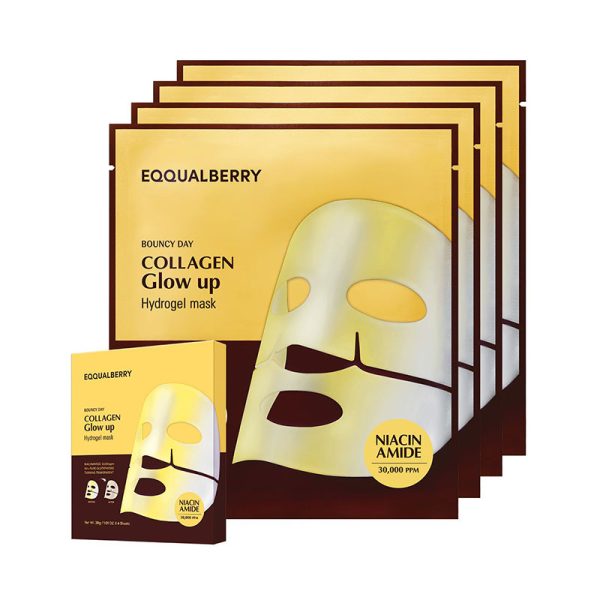 Eqqualberry Collagen Glow Up Hydrogel Mask 30g x4ea