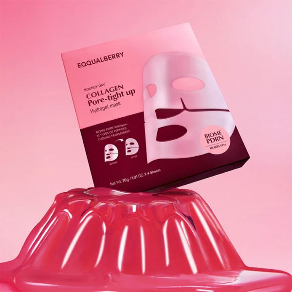Eqqualberry Collagen Pore-Tight Up Hydrogel Mask 30g x4ea