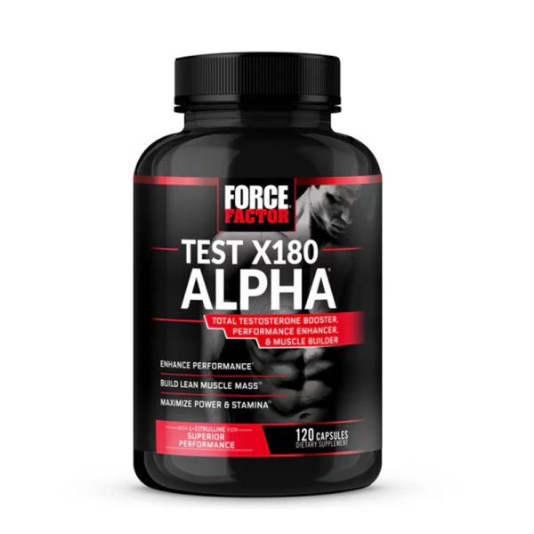 FORCE FACTOR Test X180 Alpha Testosterone Booster - 120 Tablets