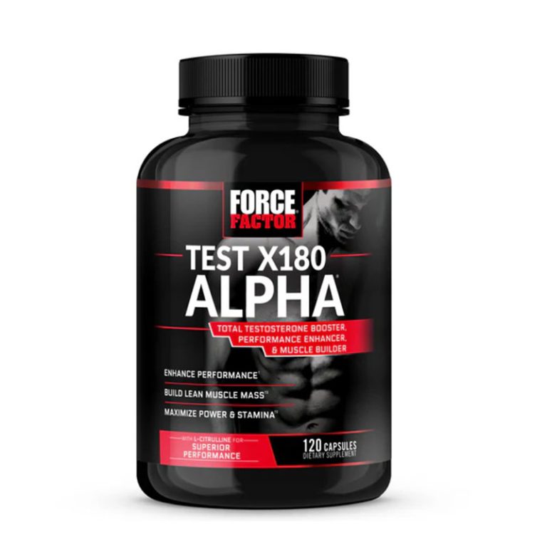 FORCE FACTOR Test X180 Alpha Testosterone Booster - 120 Tablets