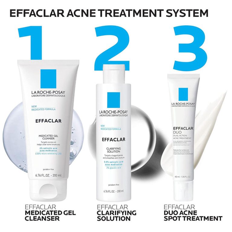 LA Roche-Posay 3 Step Acne Routine