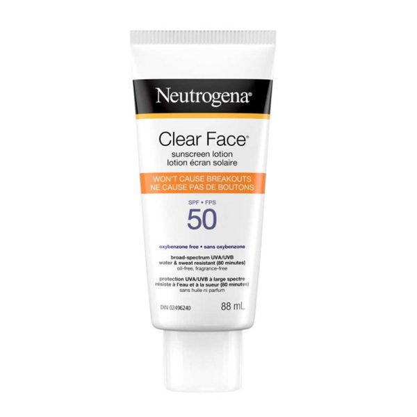 NEUTROGENA CLEAR FACE Sunscreen Lotion SPF 50 - 88ml