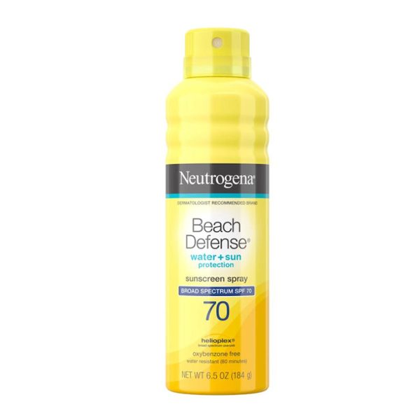 Neutrogena Beach Defense Water + Sun Protection Sunscreen Spray Broad Spectrum SPF 70 - 184g