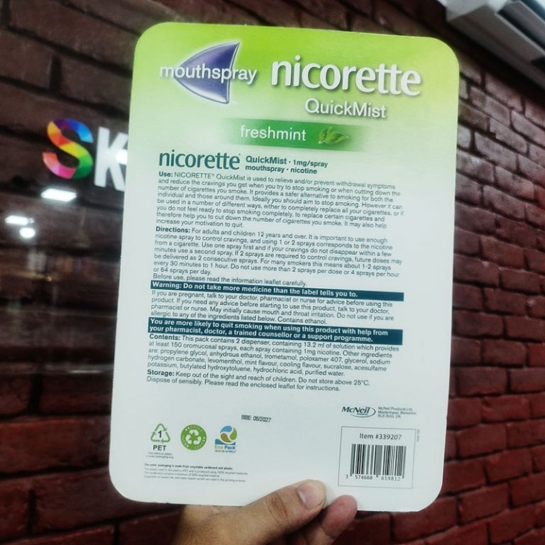 Nicorette QuickMist 2 Mouthspray - Fresh Mint