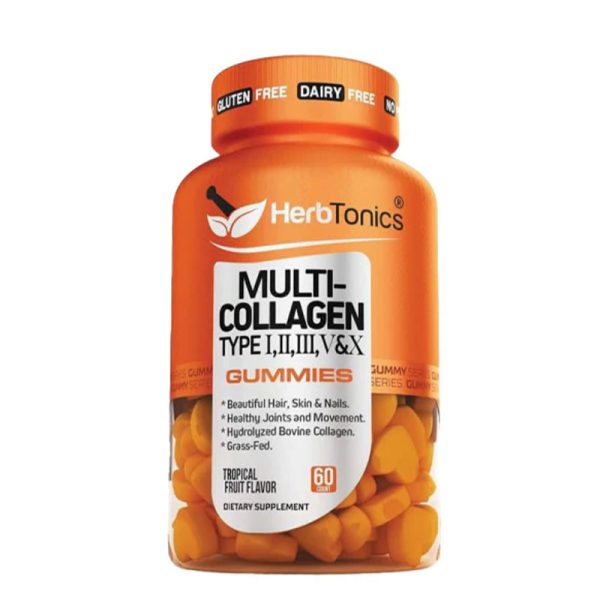 HerbTonics Multi Collagen Type 1,2,3,5 & 10 – 60 Gummies