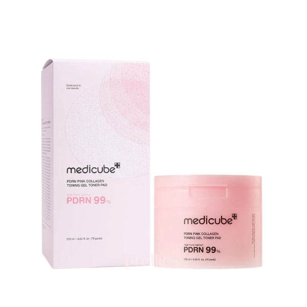 Medicube PDRN Pink Collagen Toning Gel Toner Pads 70P