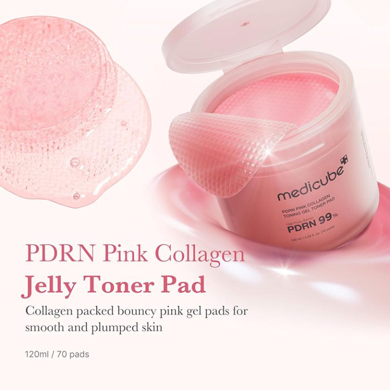 Medicube PDRN Pink Collagen Toning Gel Toner Pads 70P