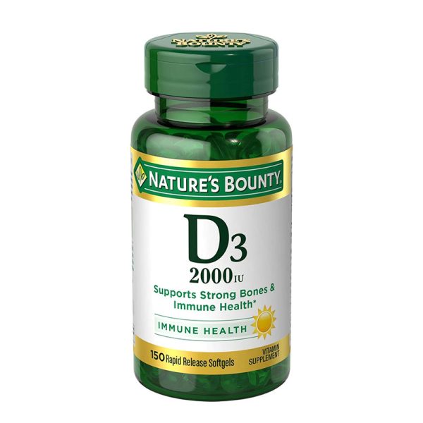Nature’s Bounty Vitamin D3 50mcg 2000 IU - 150 Softgels