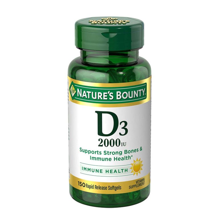 Nature’s Bounty Vitamin D3 50mcg 2000 IU - 150 Softgels