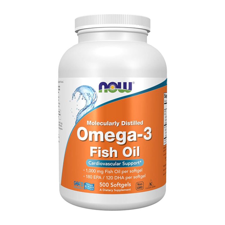 Now Foods Omega-3 Fish Oil Molecularly Distilled - 500 Softgels