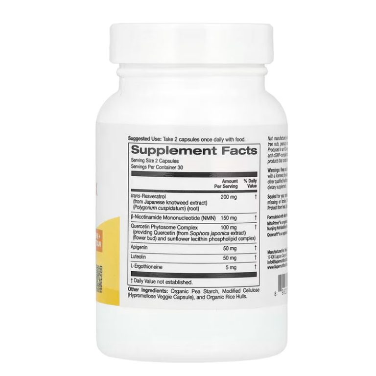 Super Nutrition NMN Complex - 60 Veggie Capsules