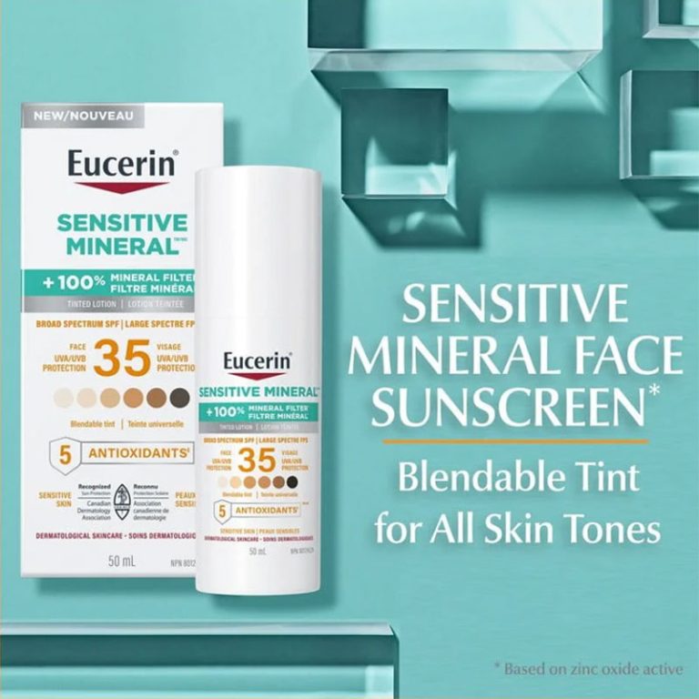 Eucerin Sensitive Mineral SPF 35 Tinted Face Sunscreen Lotion - 50ml