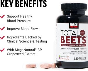 FORCE FACTOR Total Beets - 120 Tablets