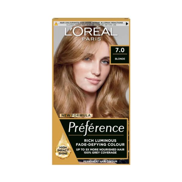 Loreal Paris Preference Luminous Fade-Defying Hair Color - 7.0 Blonde