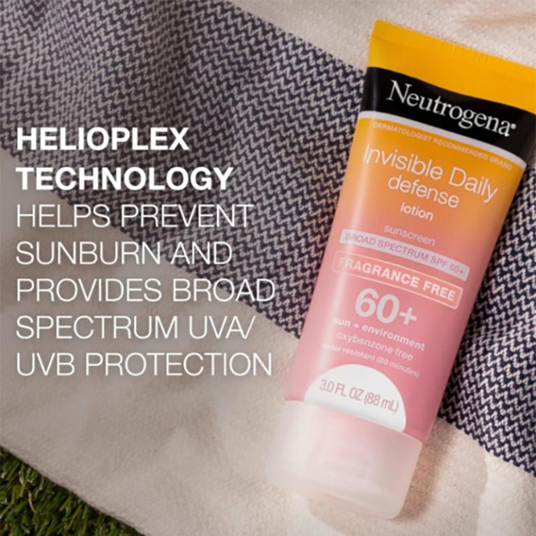 NEUTROGENA Invisible Daily Defense Fragrance Free Sunscreen Lotion Spf 60+ (88ml)