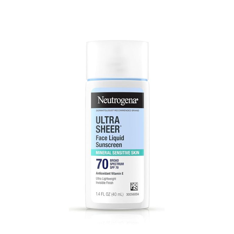 Neutrogena Ultra Sheer Mineral Face Liquid Sunscreen Broad Spectrum SPF 70 - 40ml