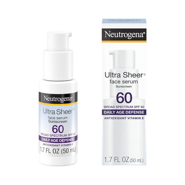 Neutrogena Ultra Sheer Moisturizing Face Serum Vitamin E & SPF 60 (50ml)