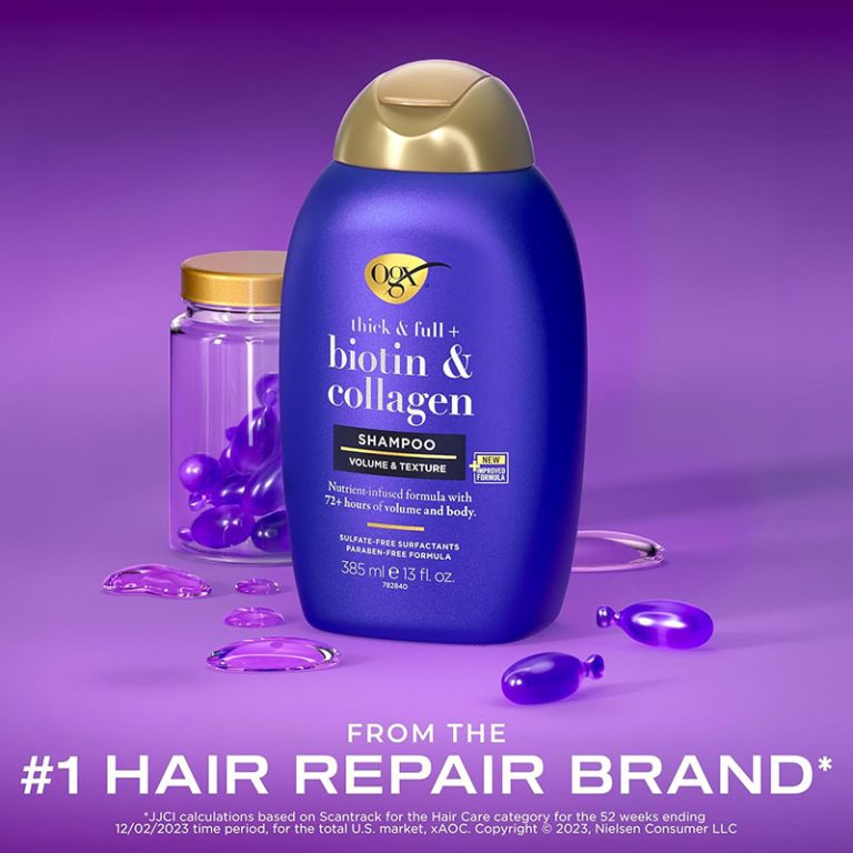 OGX Biotin & Collagen Shampoo Volumising - 385ml