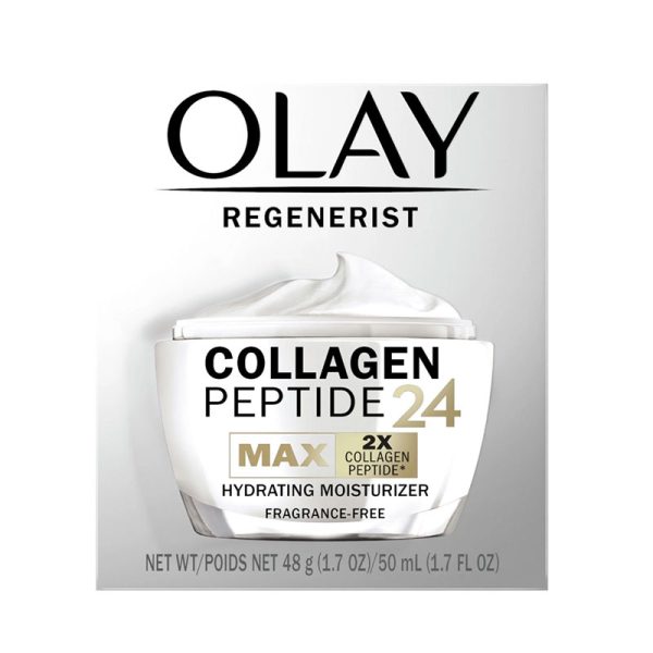 Olay Regenerist Collagen Peptide24 Max Hydrating Fragrance Free Moisturizer - 48gm