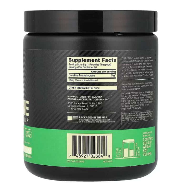 Optimum Nutrition Micronized Creatine Powder Unflavored - 300g
