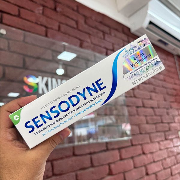 Sensodyne Extra Whitening Toothpaste for Sensitive Teeth and Cavity Prevention - 170gm