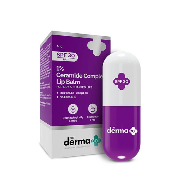 The Derma Co 1% Ceramide Complex Lip Balm SPF 30 PA++ 4gm