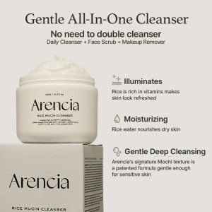 Arencia Rice Mucin Face Cleanser - 120gm