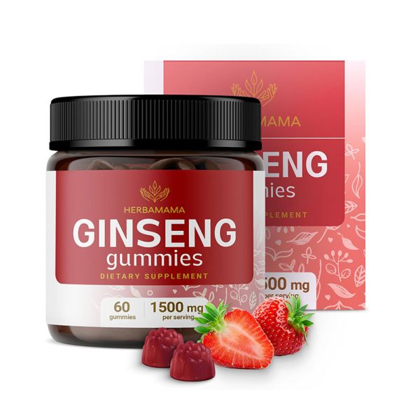 HERBAMAMA Panax Ginseng 1500mg - 60 Gummies