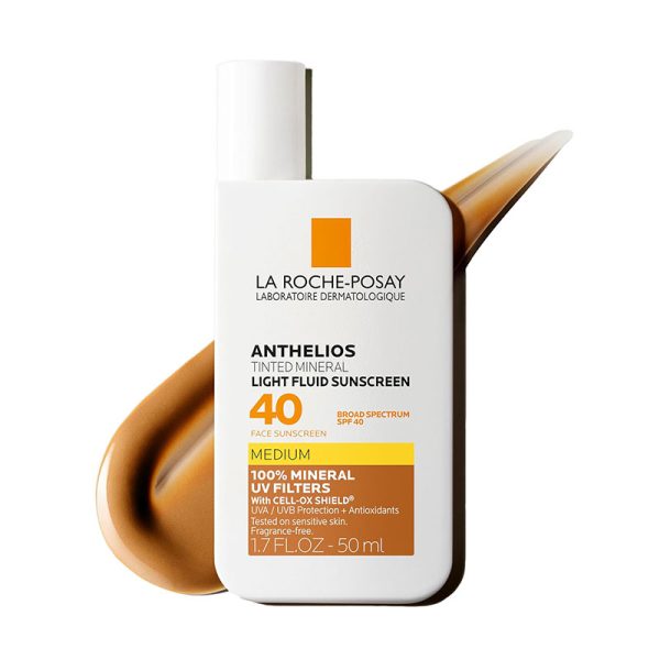La Roche-Posay Anthelios Tinted Mineral Fluid Sunscreen SPF 40 Medium - 50ml