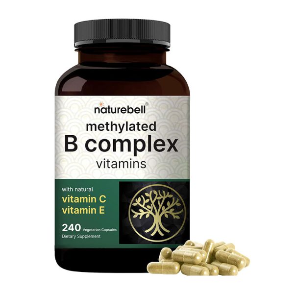 NatureBell Methylated B Complex Vitamins - 240 Veggie Capsules