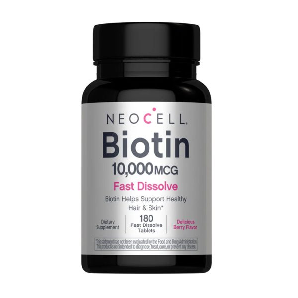 NeoCell Biotin 10000 MCG Fast Dissolve - 180 Tablets