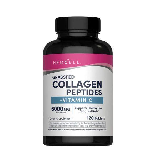 NeoCell Grassfed Collagen Peptides + C 6000 mg - 120 Tablets