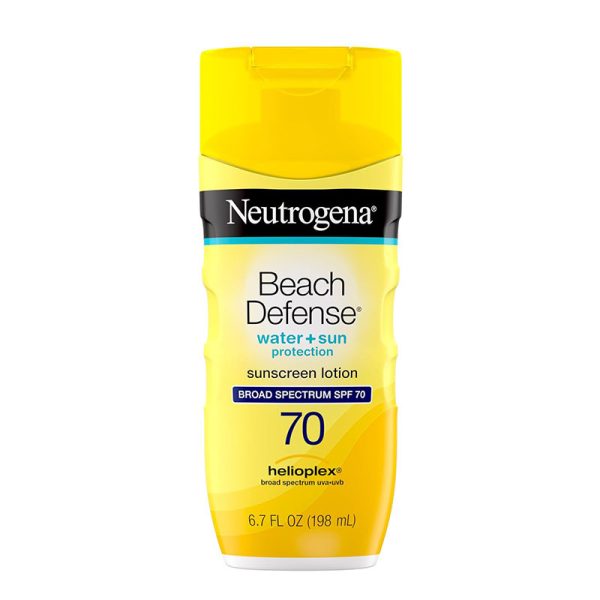 Neutrogena Beach Defense Water + Sun Protection Sunscreen Lotion Broad Spectrum Spf 70 - 198ml