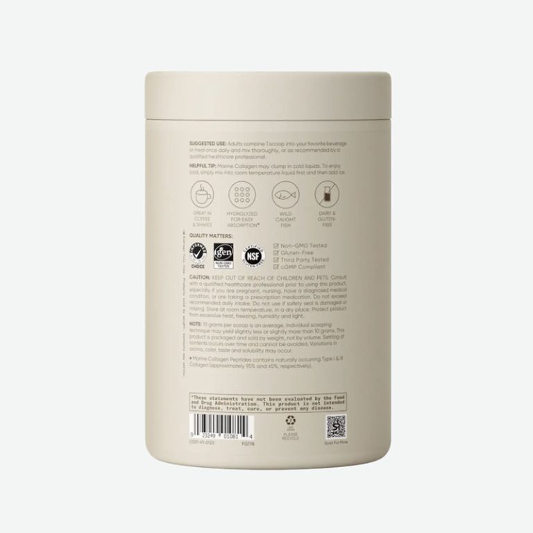 Sports & Research Marine Collagen Peptides - 340g